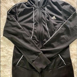 Small Adidas Black Zip-Up Jacket